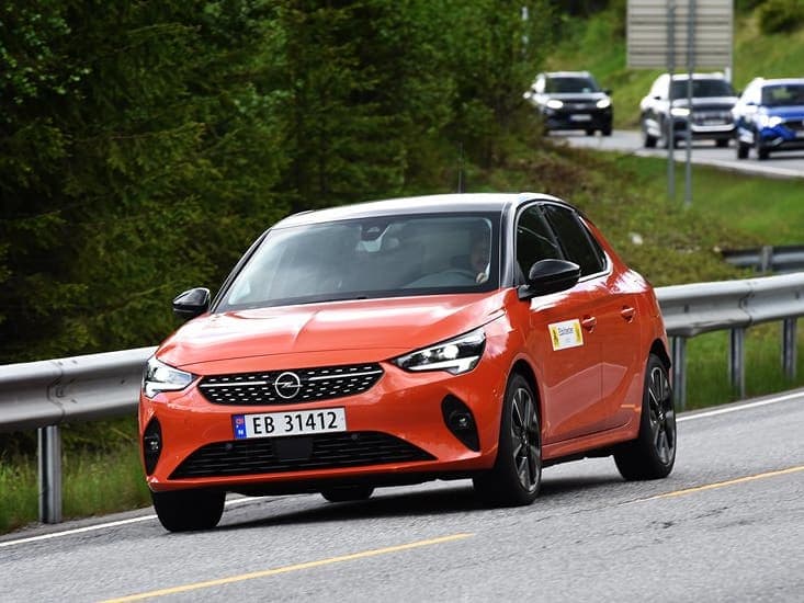 Opel corsa-e i elbiltesten sommeren 2020